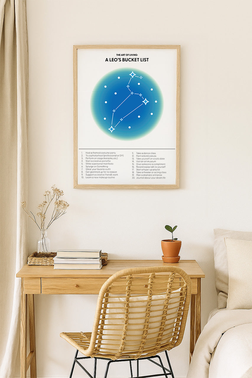 Leo's Bucket List Interactive Poster