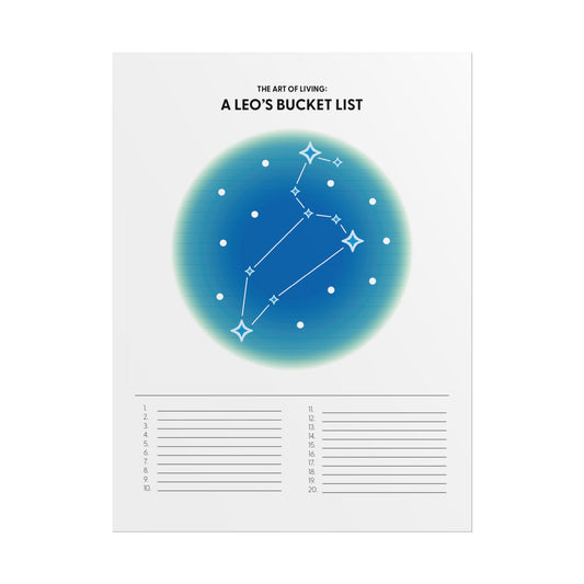 Leo's Bucket List Interactive Poster