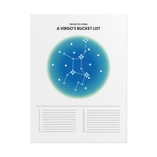Virgo's Bucket List Interactive Poster