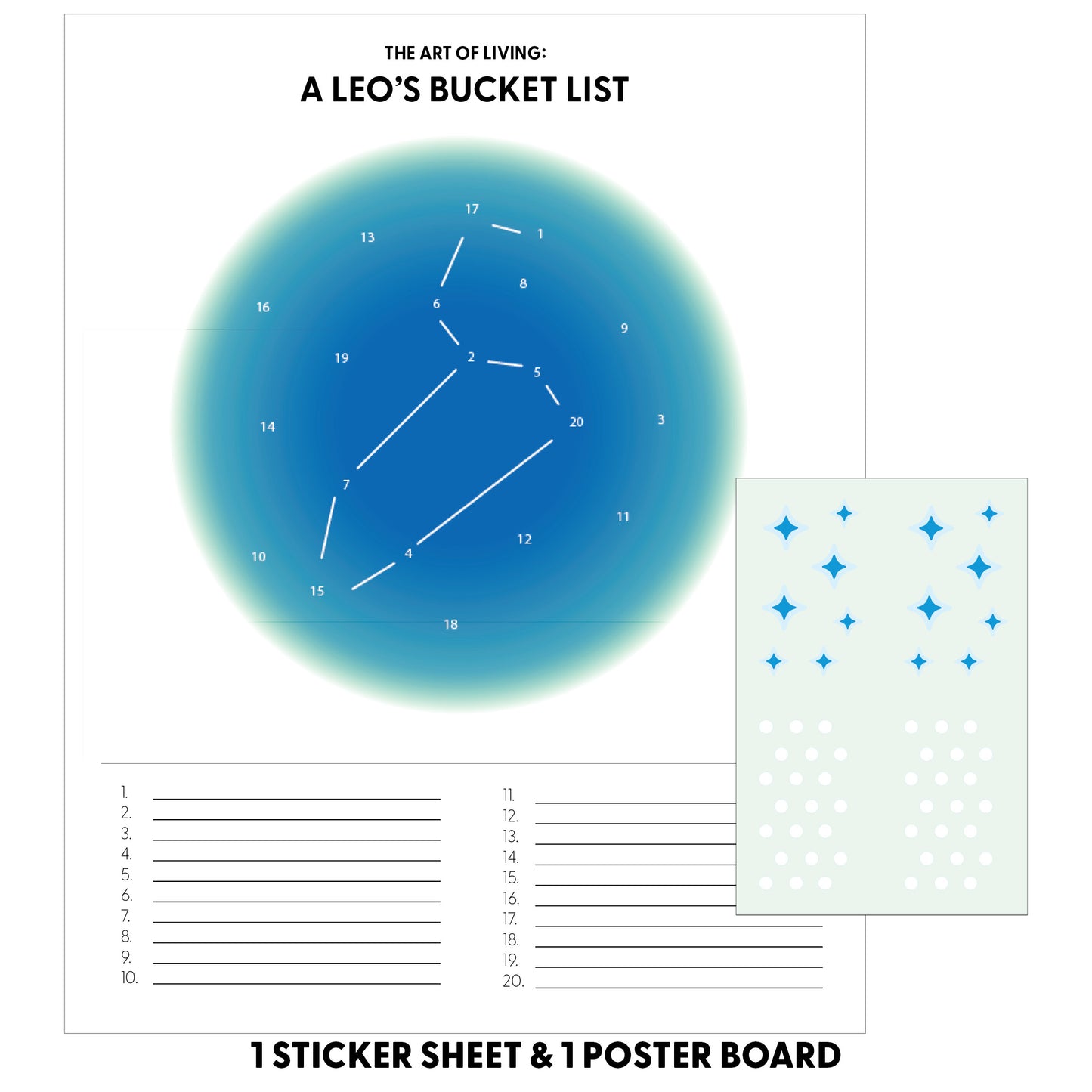 Leo's Bucket List Interactive Poster